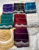 Pure jorjet  saree and blouse - Image 5