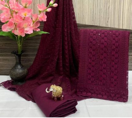 ইন্ডিয়ান লাখনৌ জর্জেট ফর পিস 🥰 