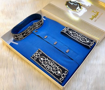 প্রিমিয়াম চায়না জাফরান ফেব্রিক পান্জাবি